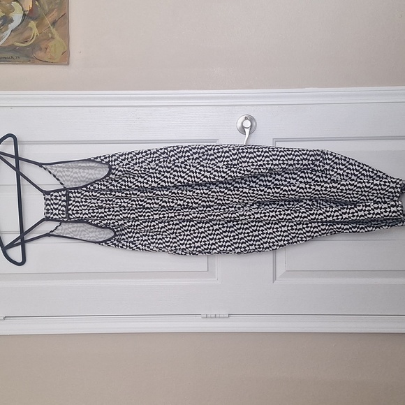 Free People Hot Shot Printed Onesie - Black Trapezoid - Picture 4 of 5